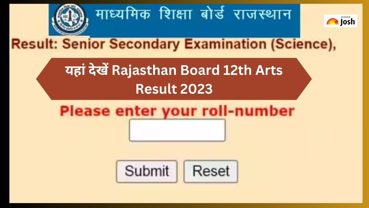 Rajasthan 12th arts result at rajeduboard.rajasthan.gov.in