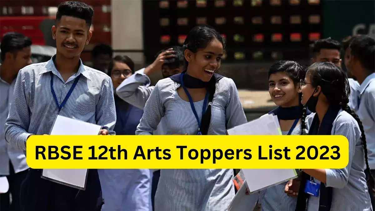 RBSE 12th Arts Toppers List 2023 Check Rajasthan Board Arts Toppers