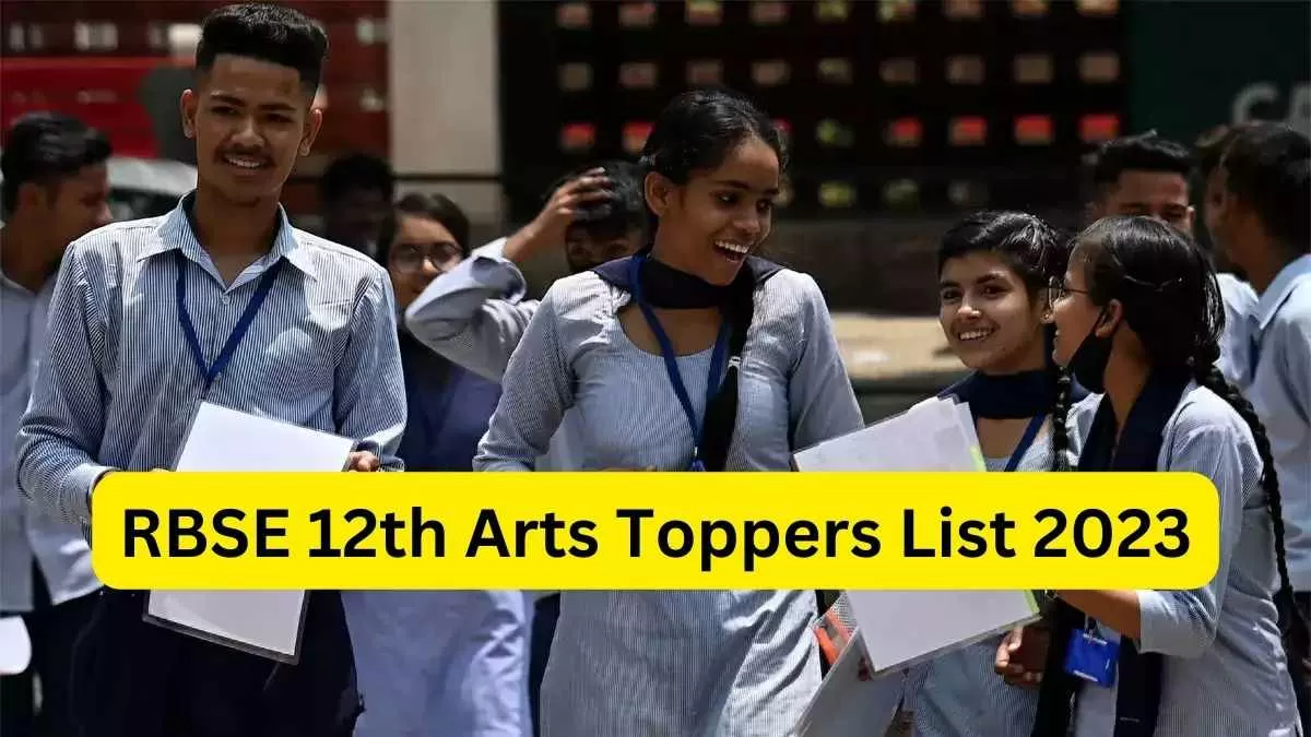 RBSE 12th Arts Toppers List 2023
