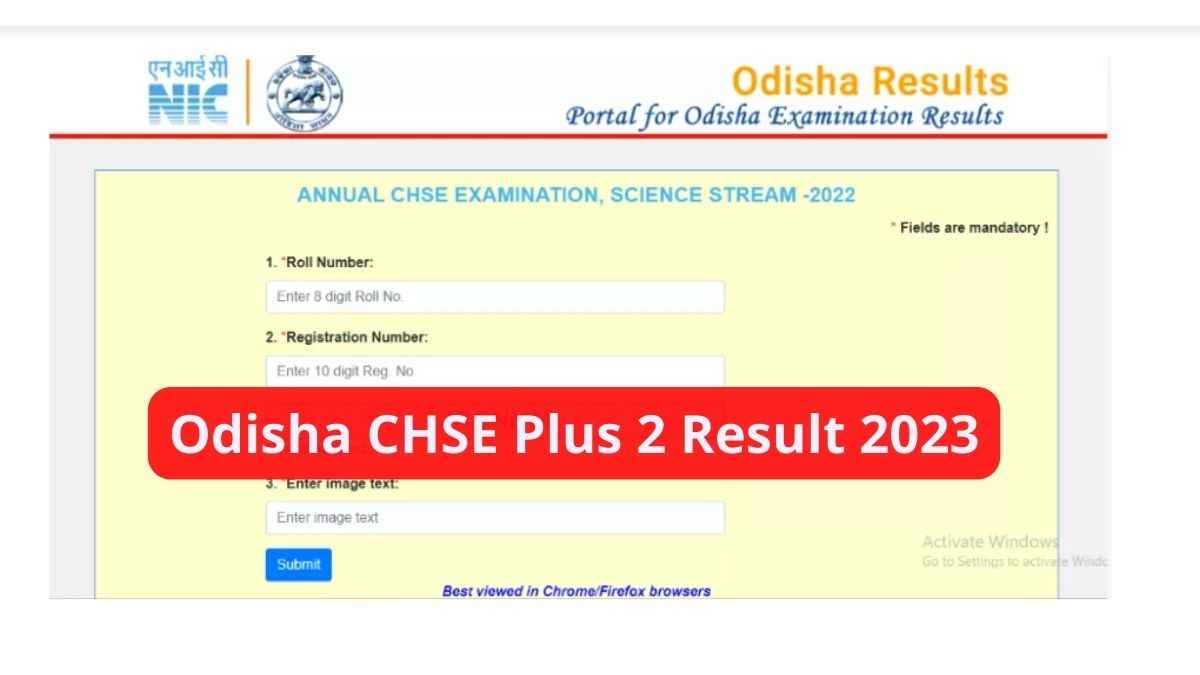 Odisha CHSE Plus 2 Result 2023