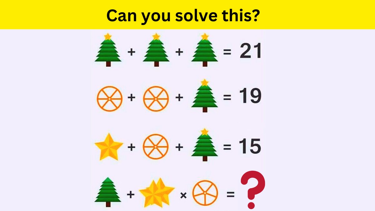 Brain Teaser- Solve the tree, star, and wheel riddle in 15 seconds  Take a look at the brain teaser image posted below. 