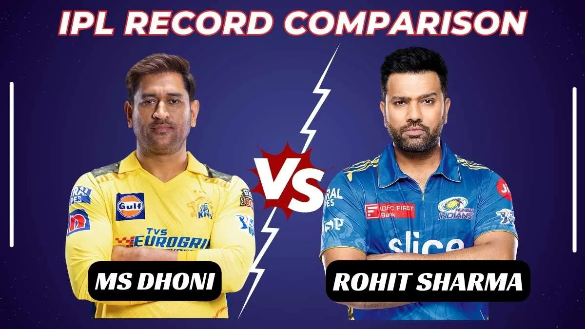 MS Dhoni and Rohit Sharma IPL Record Comparison