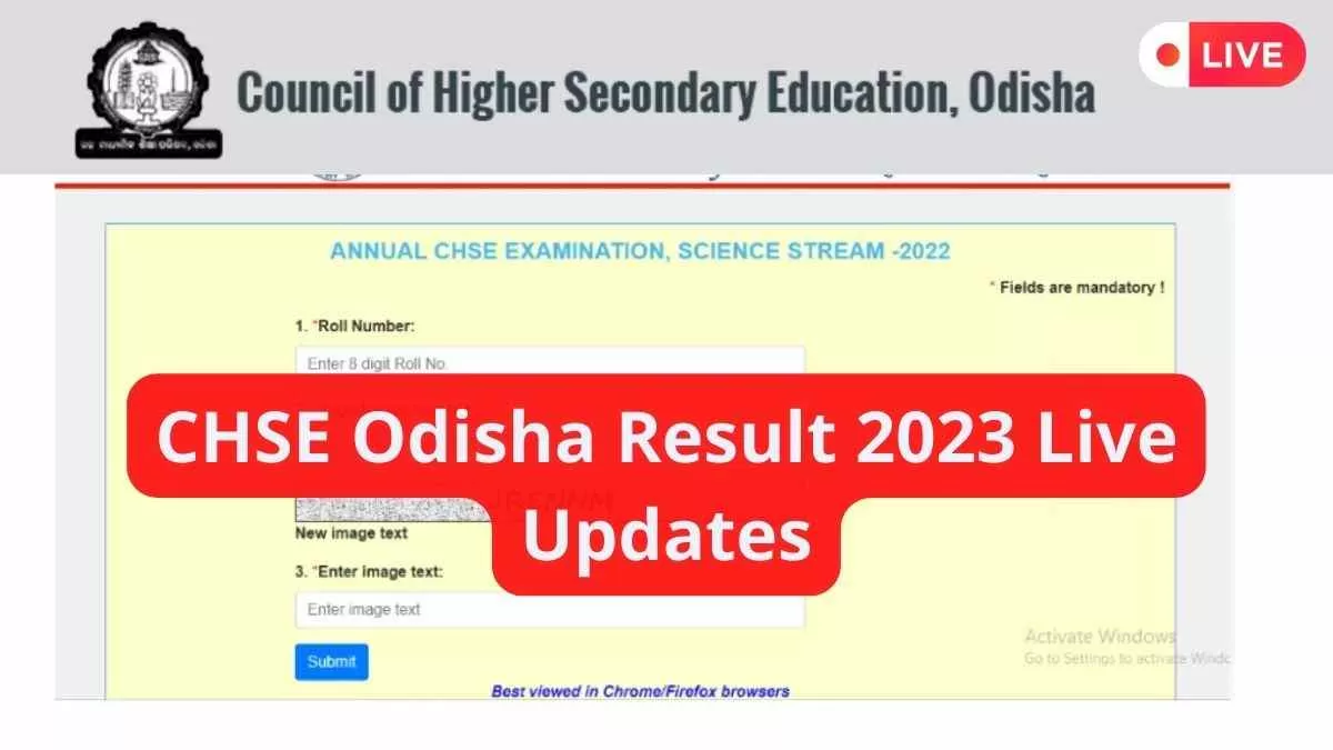Get here all latest news and updates for CHSE Odisha Result 2023 Commerce and Science stream