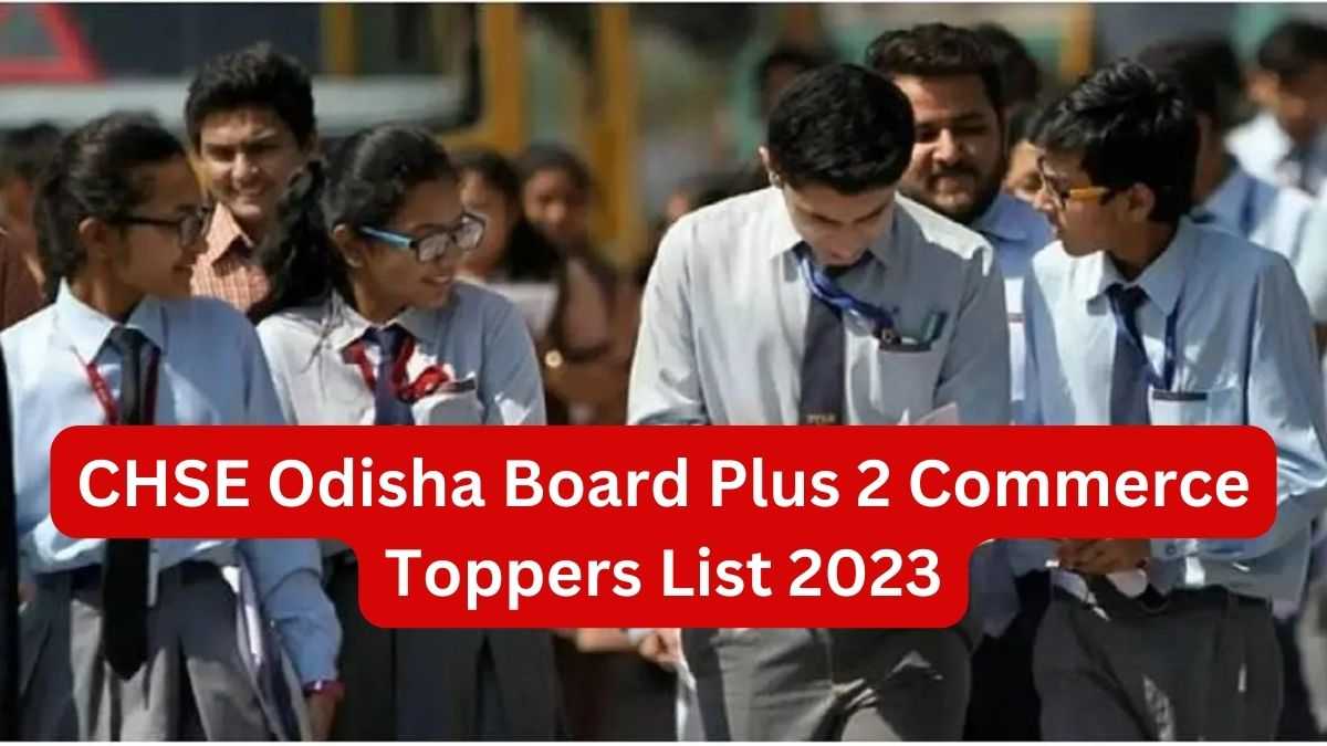 CHSE Odisha 12th Commerce Toppers List 2023