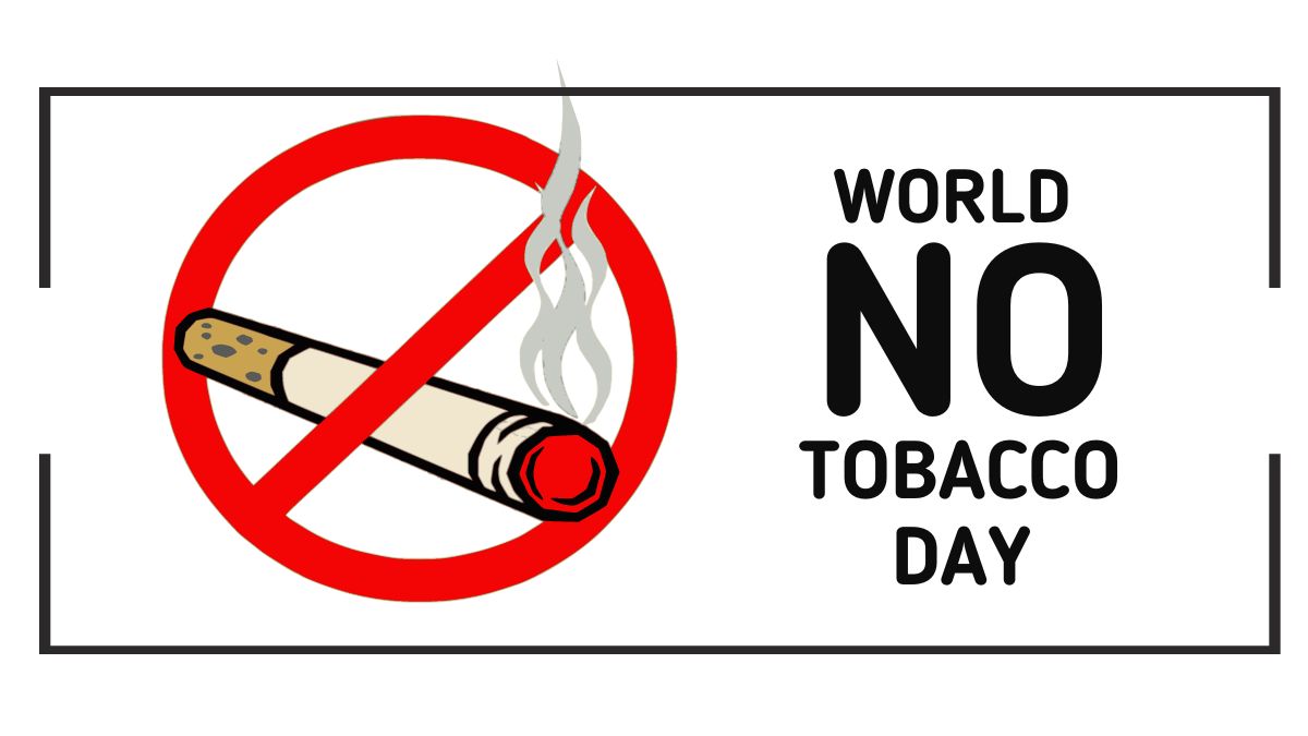 Free Vector | Flat vertical poster template for no tobacco day awareness