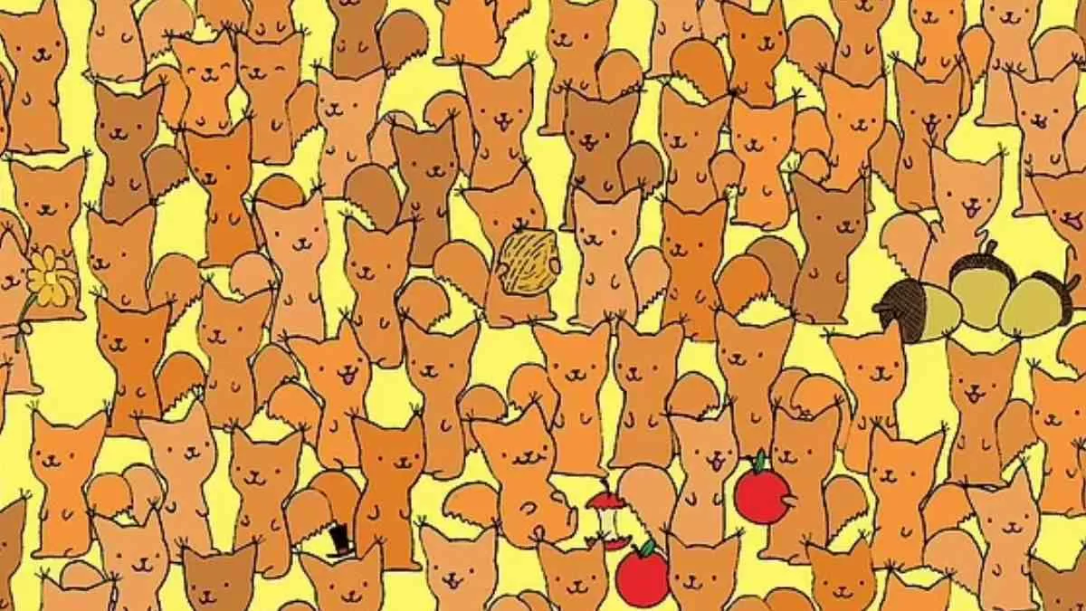 Test your IQ by spotting a Mouse hidden among the Squirrels