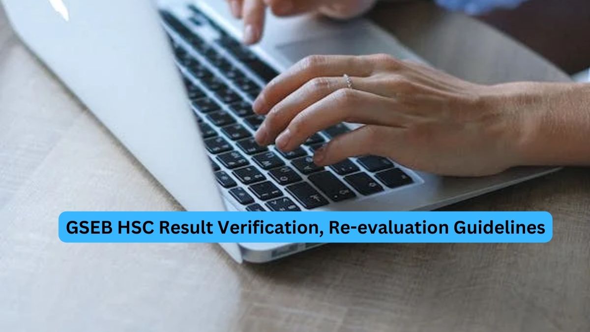 GSEB HSC Result 2023 Re-evaluation Instructions OUT