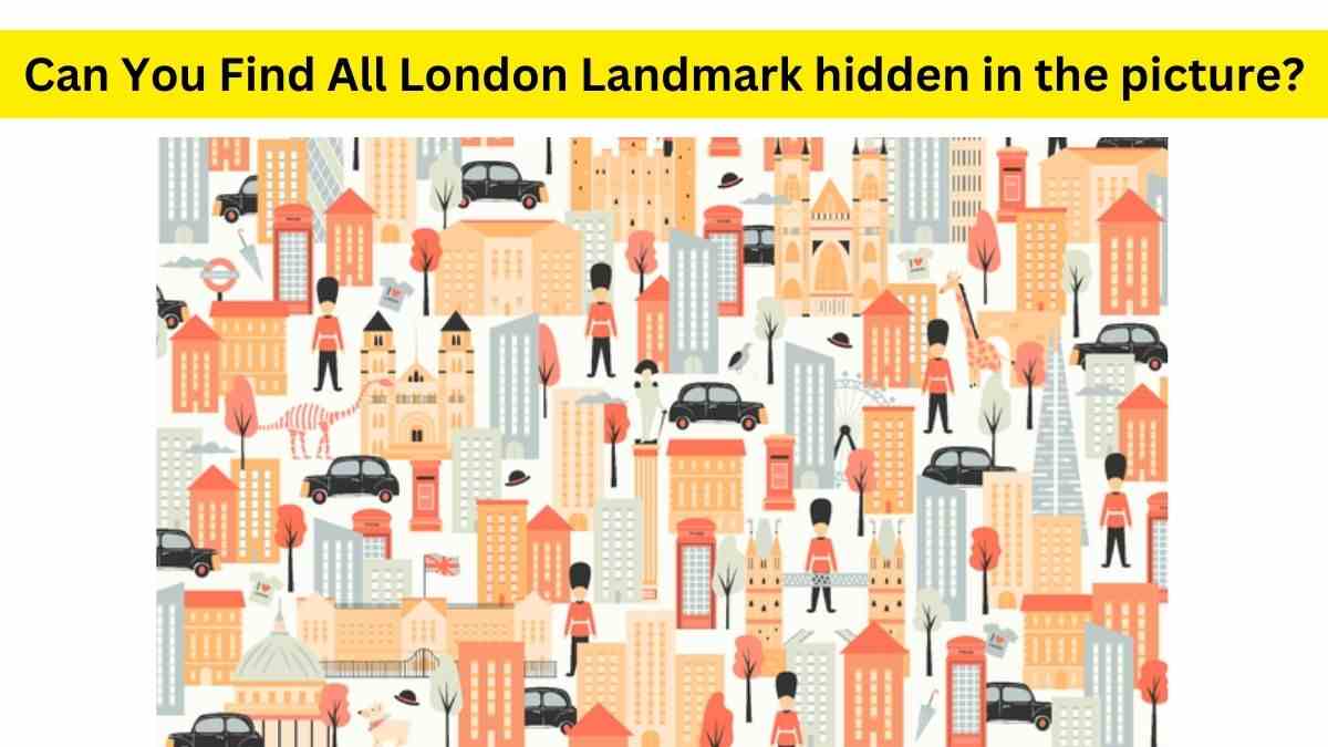 Only A True Countrymen Can Find The 10 Landmarks Of London Hidden In The Royal Coronation Theme Brain Teaser. 11 Seconds Left!