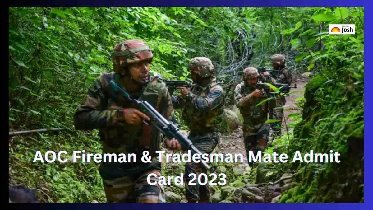 AOC Tradesman, Fireman Admit Card 2023