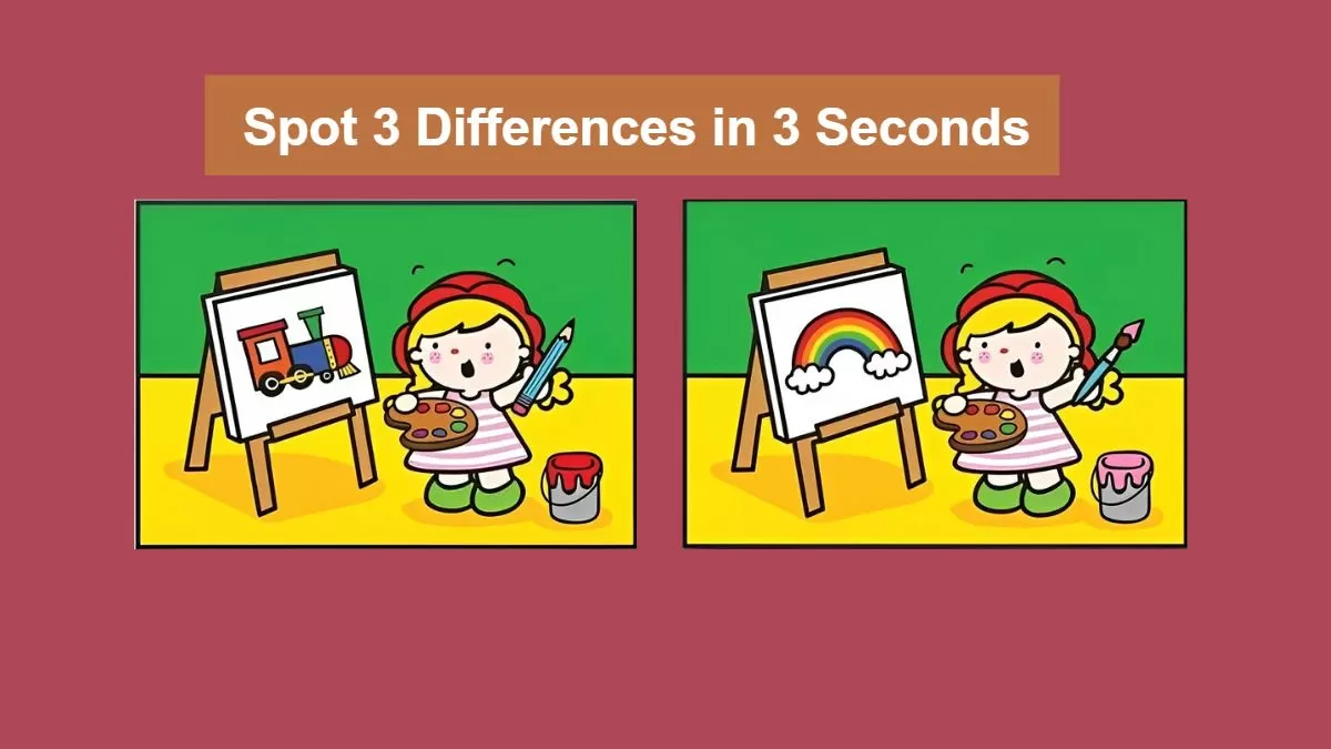 Spot the Difference: Can you spot 3 differences in 3 seconds?