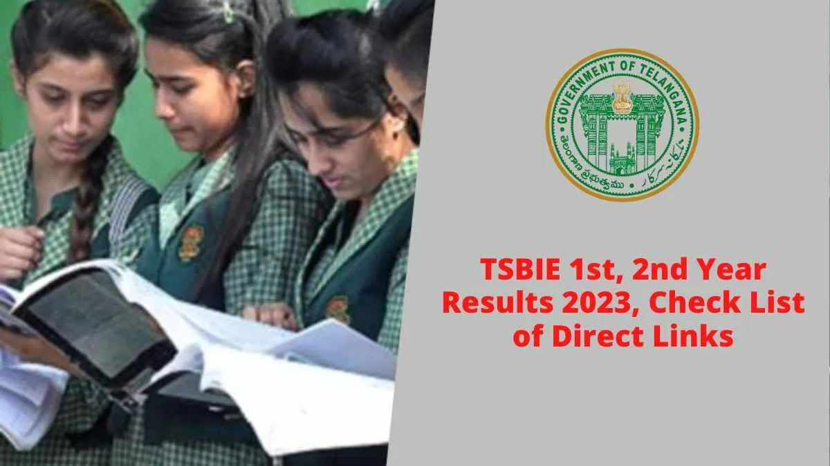 Telangana 1st, 2nd Year Inter Result 2023 at tsbie.cgg.gov.in
