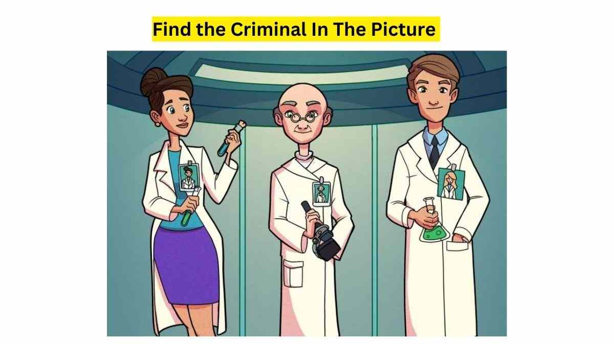 Mystery Puzzle Test: Only 1% Of Visually Sharp Genius Can Find The Criminal Hidden Among Doctors in 13 Seconds. Try It!