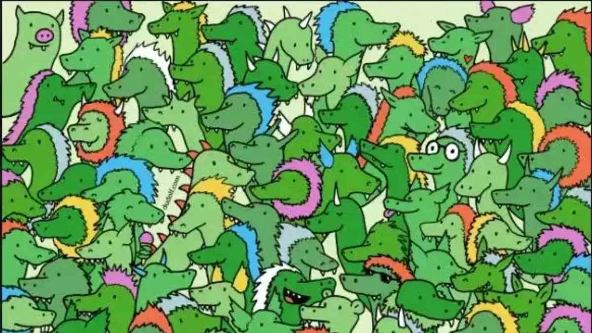 Find three crocodiles among dragons.
