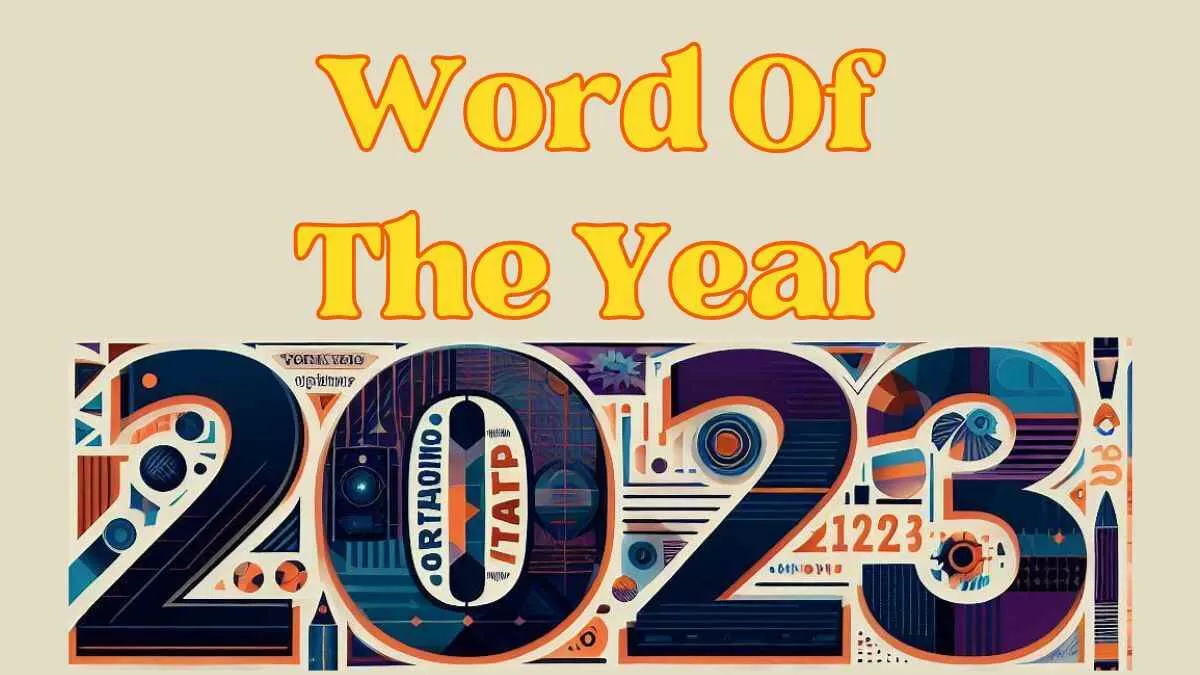 Check the word of the year from the year 2013 to 2023