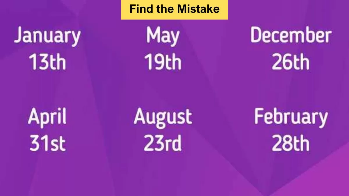 Find the mistake in picture