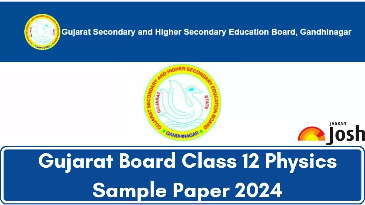 Gujarat Board 12th Physics Model Test Paper 2024 Download Class 12