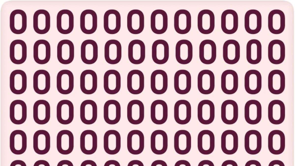 Only Extremely Intelligent People Can Spot The Zero Among O's Within 6 Seconds!