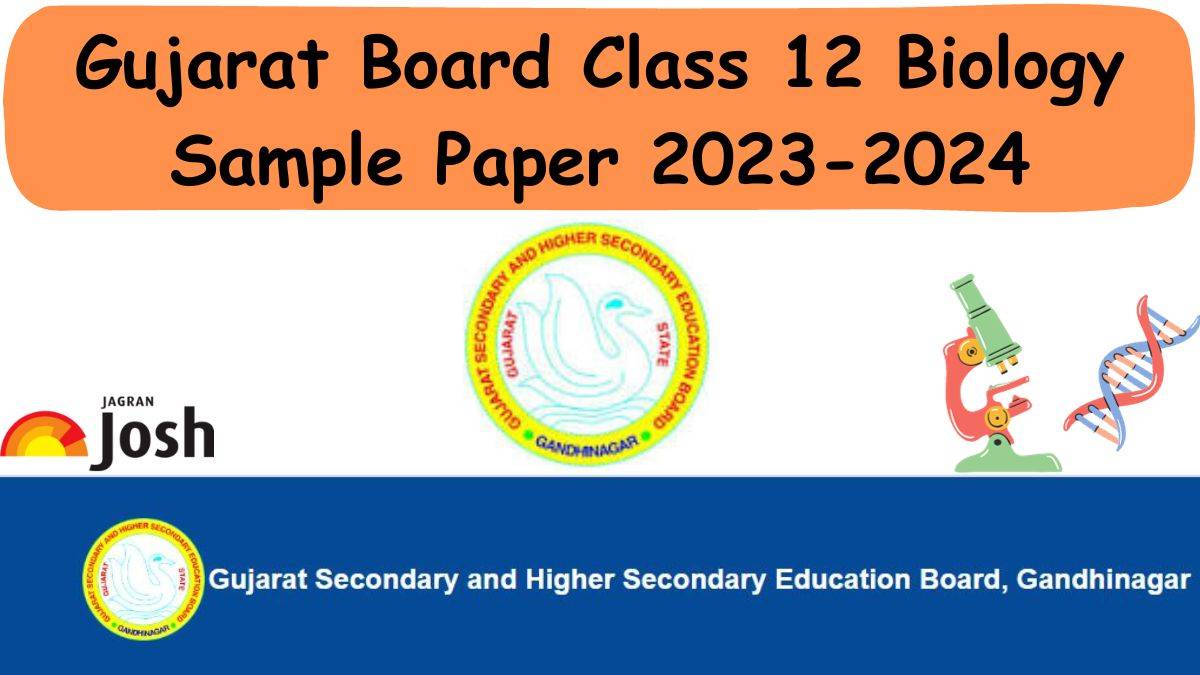 Get direct link to download Class 12 Biology sample paper PDF for Gujarat Board