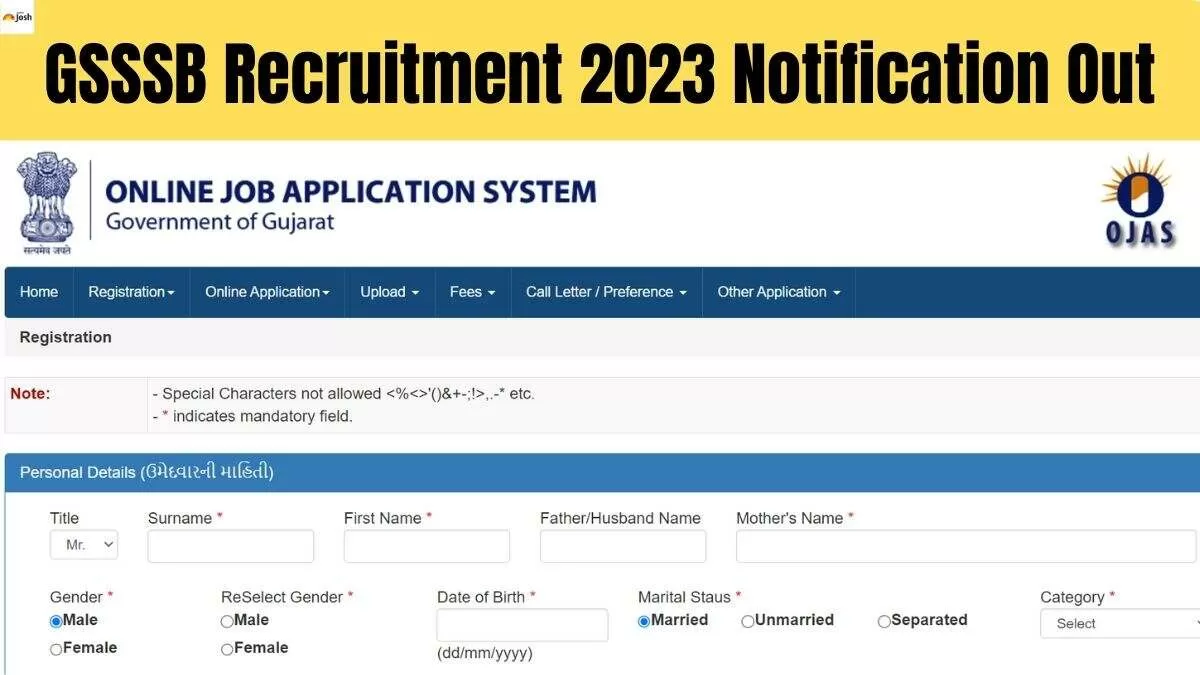 GSSSB Recruitment 2023 Registration Begins for 1246 Vacancies, Apply