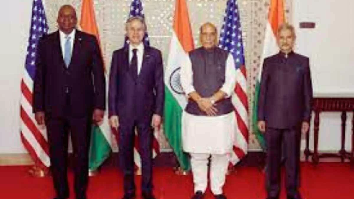 What is the 2+2 Ministerial Dialogue that India and the US had?