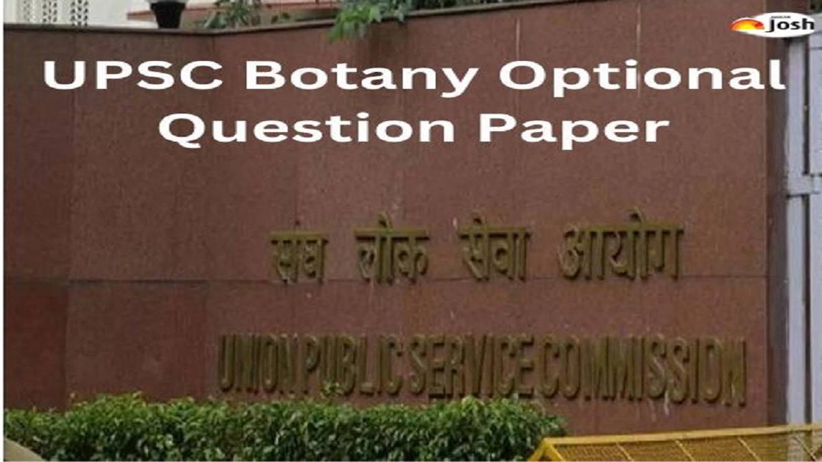 UPSC Botany Vraagformulieren vorig jaar: PDF-download