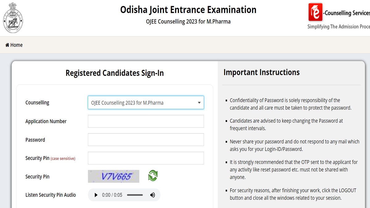 OJEE 2023 Round 1 Counselling Registration Window Closes Tomorrow, First Allotment on November 20