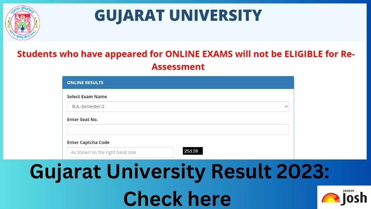 Gujarat University Result 2023 OUT At Gujaratuniversity.ac.in: Direct ...