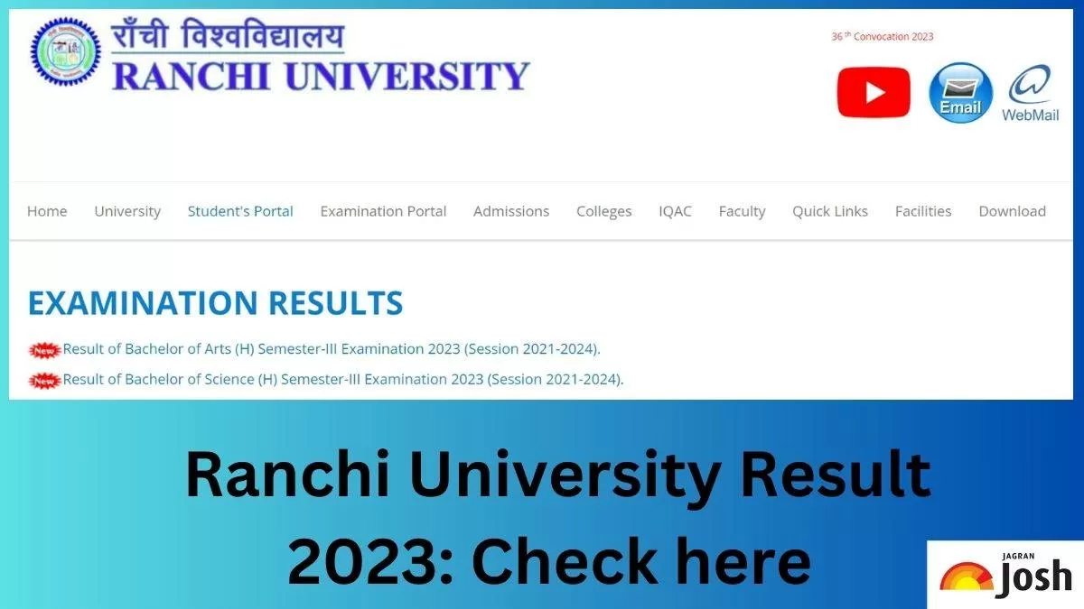 Get the Direct Link to Download Ranchi University Result 2023 PDF here.
