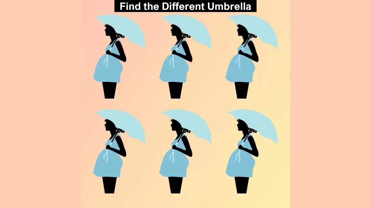 Find the different umbrella