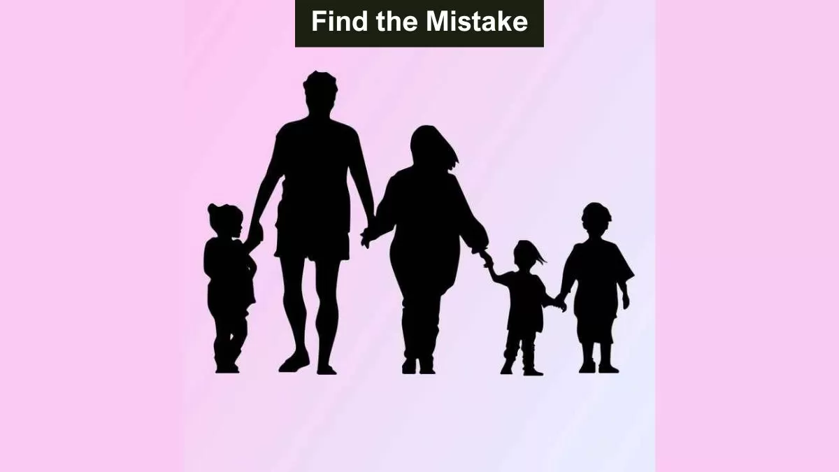 Find the mistake in the family picture