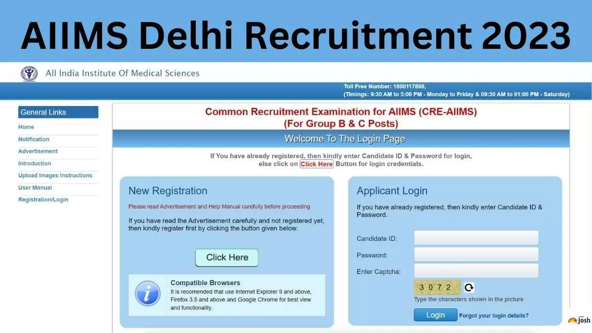 AIIMS Delhi Recruitment 2023 Apply Online for 3036 Group B and C