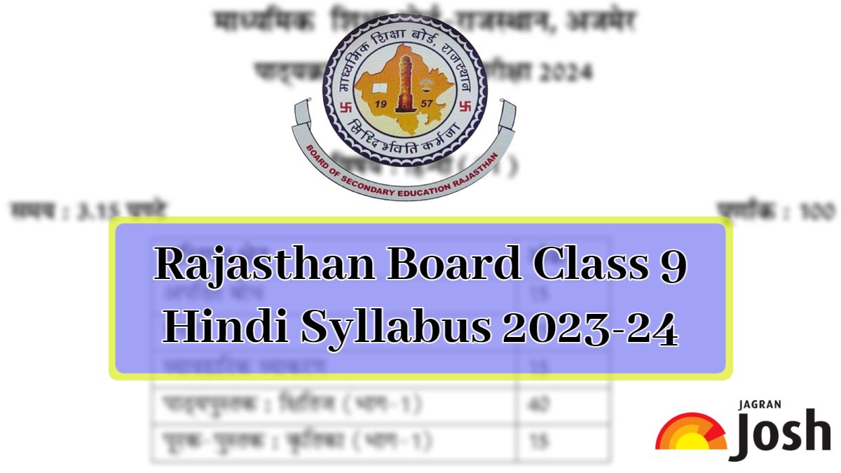 RBSE Class 9 Hindi Syllabus 2024, Download In PDF