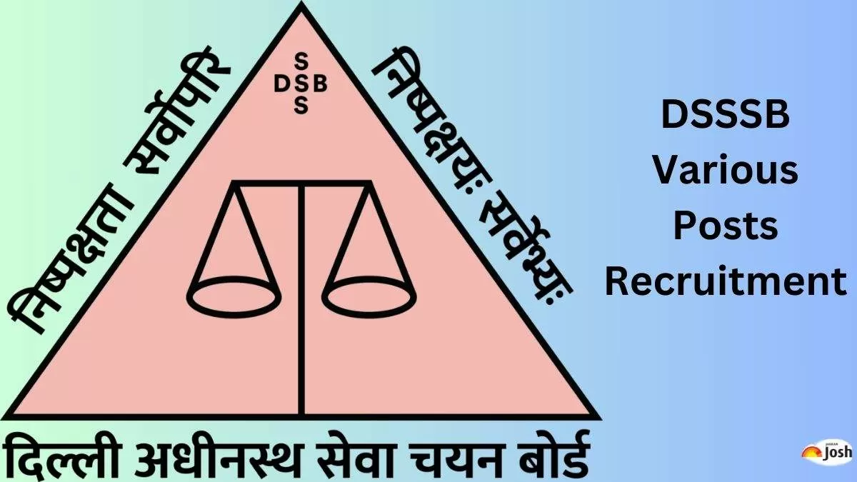 DSSSB Various Posts Recruitment 2023