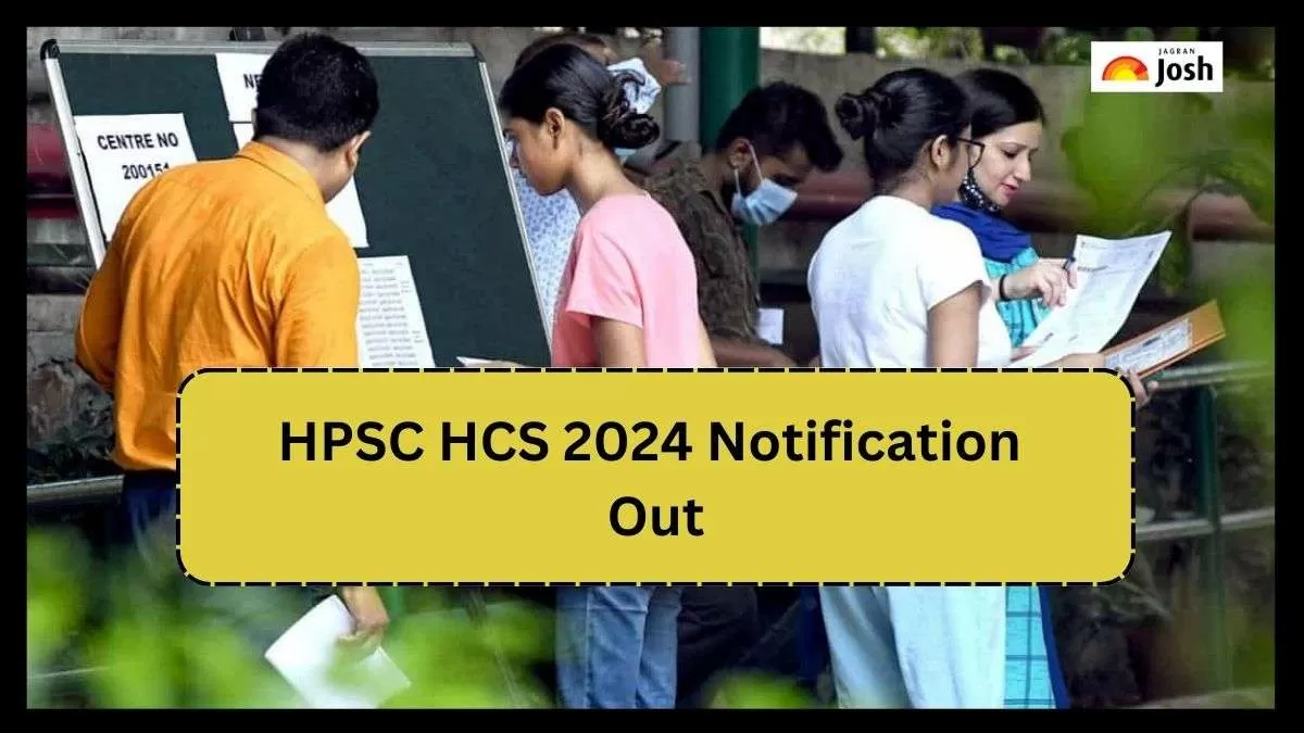 एचपीएससी एचसीएस भर्ती 2024 के लिए अधिसूचना पीडीएफ सहित अन्य डिटेल यहां देख सकते हैं।