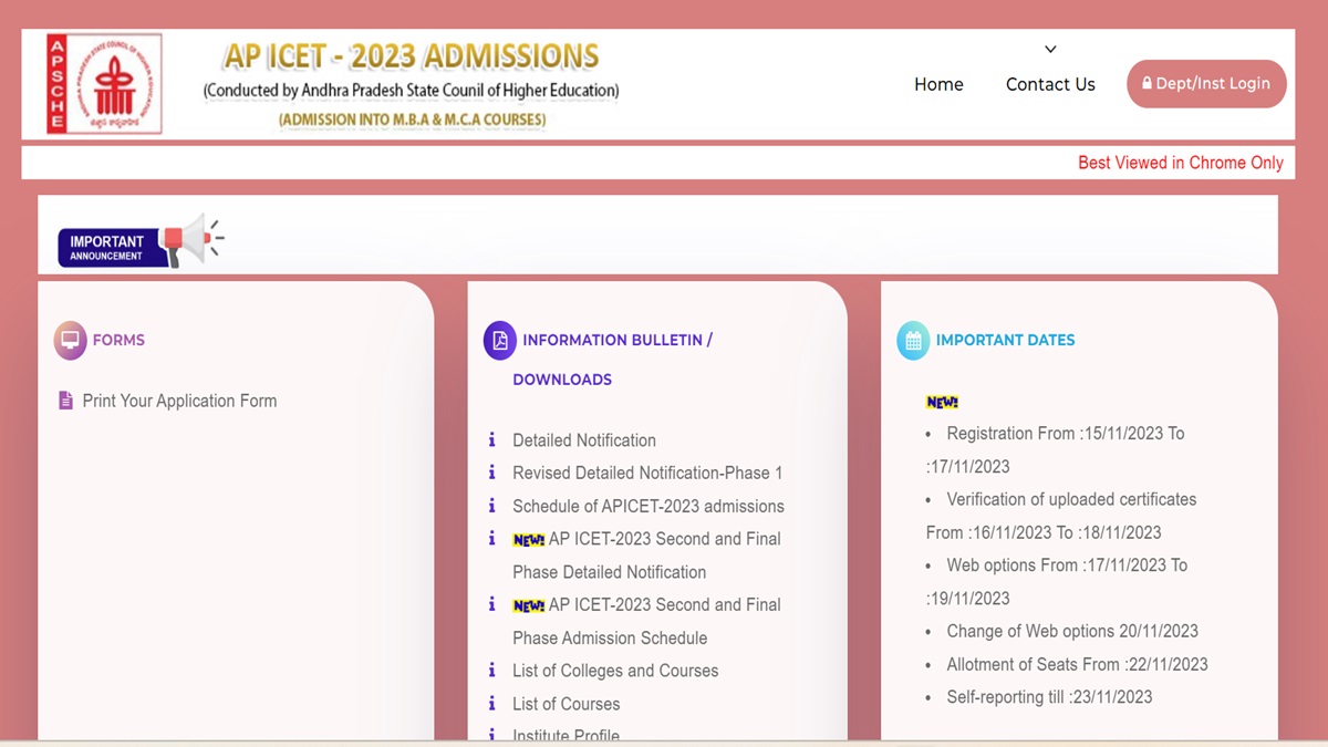 AP ICET 2023 phase 2 allotment result today