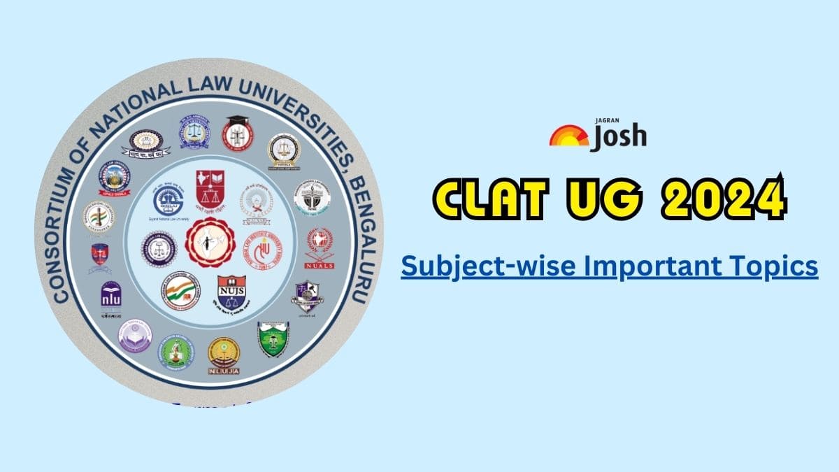 Important Topics to Study from CLAT Syllabus: Check Subject Wise Topics, Types of Questions & Weightage