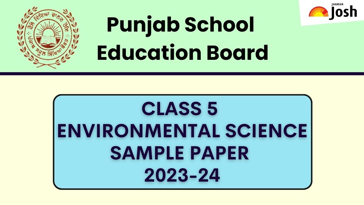 Get direct link to download Class 5 Environmental Science sample paper PDF for Punjab Board