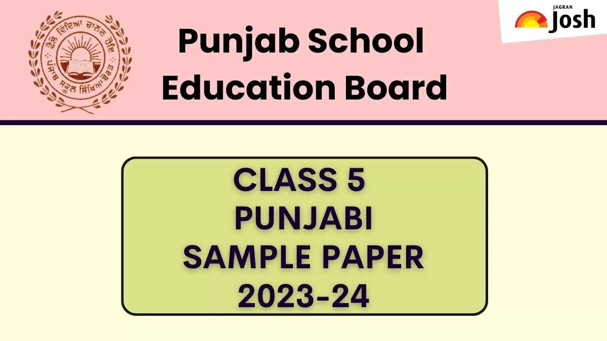 Punjab Board 5th Punjabi Model Test Paper 2024 Download Class 5 Punjabi Language Sample Paper Pdf