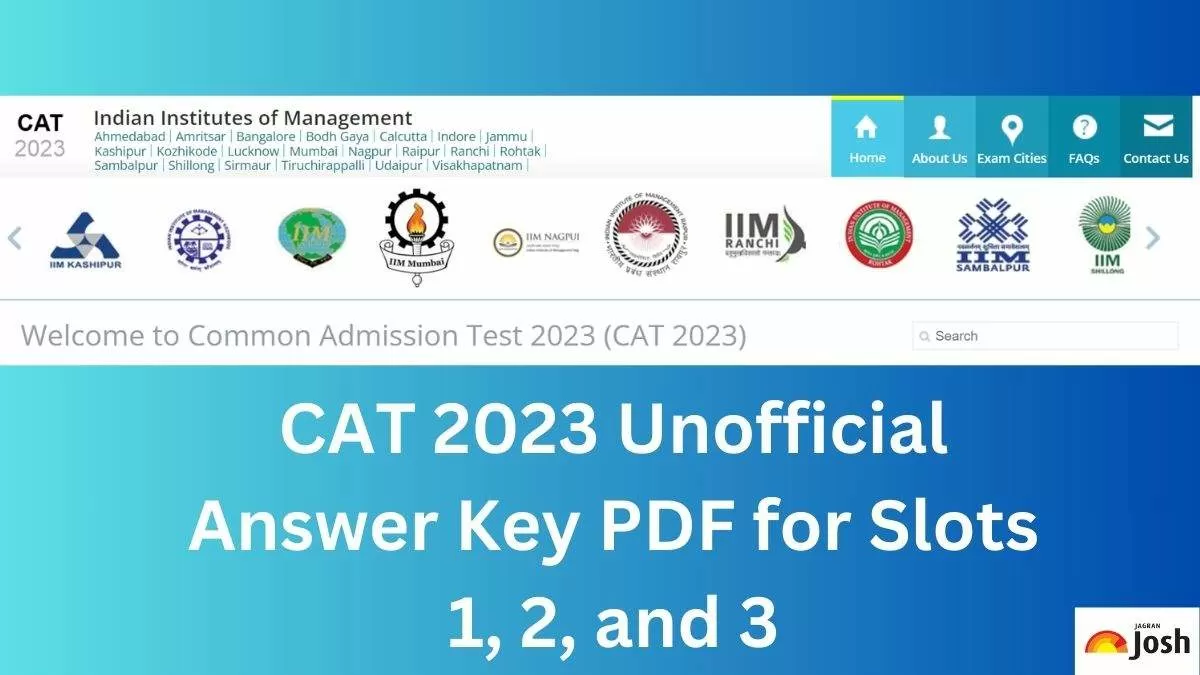 CAT Exam Answer key 2023 Out Soon Download Institute Wise PDF for