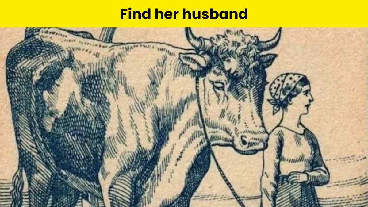 You are a brilliant observer if you can spot the farmer’s husband in 6 seconds. 