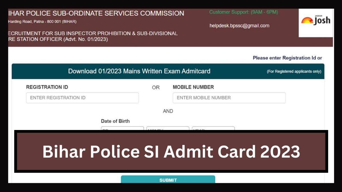 Bihar Police SI Admit Card 2023: जानें कब कैसे डाउनलोड करें बिहार पुलिस एसआई एडमिट कार्ड, परीक्षा 17 दिसंबर को