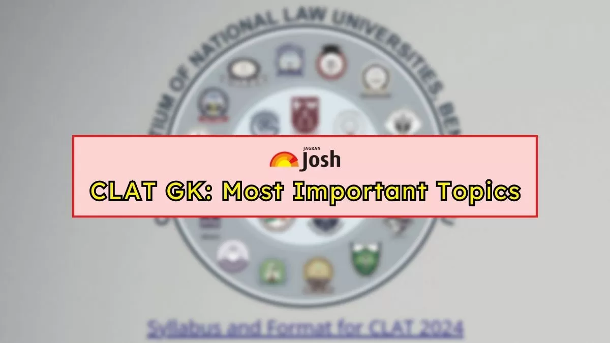 Check here the list of the most important topics for clat exam 2024