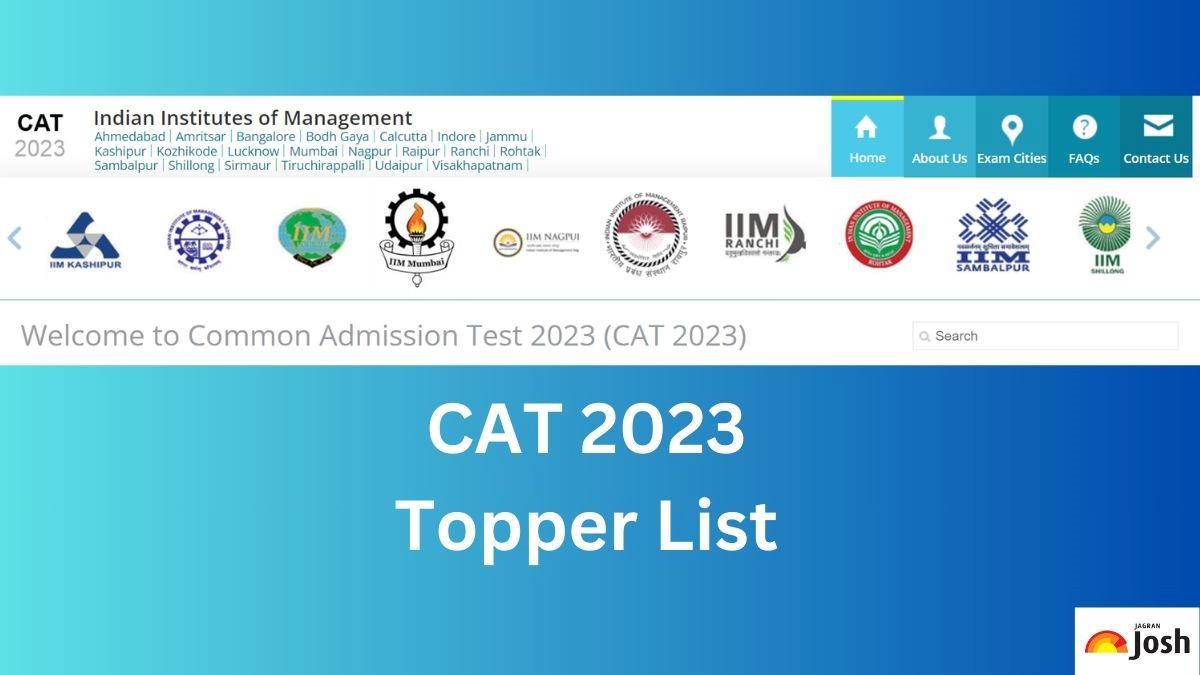 CAT Toppers List 2023: Check the Topper’s Name, List, and Percentile