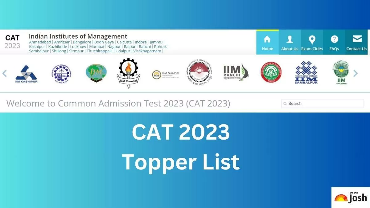 Check here the CAT 2023 topper list
