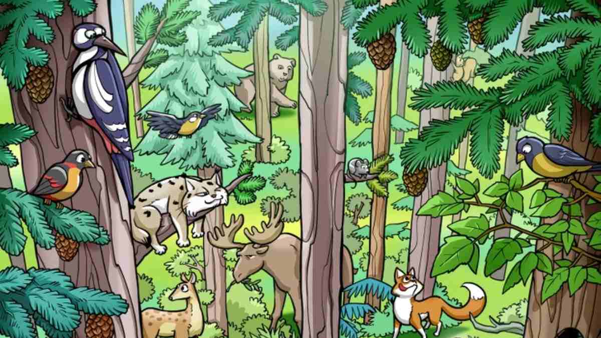 Visual IQ Test: Spot The Squirrel In This Jungle Scene In 11 Seconds!