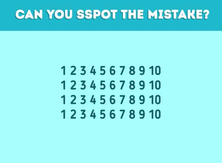 can you find the mistake in the picture