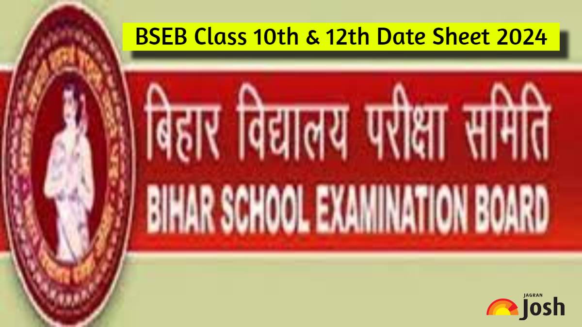 Bihar Board Time Table 2024 BSEB 10th, 12th Exam Dates PDF Download