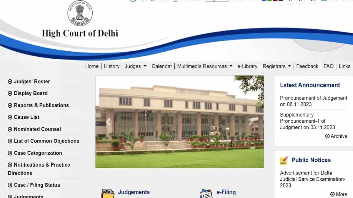 Delhi Judicial Service Exam 2023 Notification Released: Apply for DJS Recruitment at delhihighcourt.nic.in