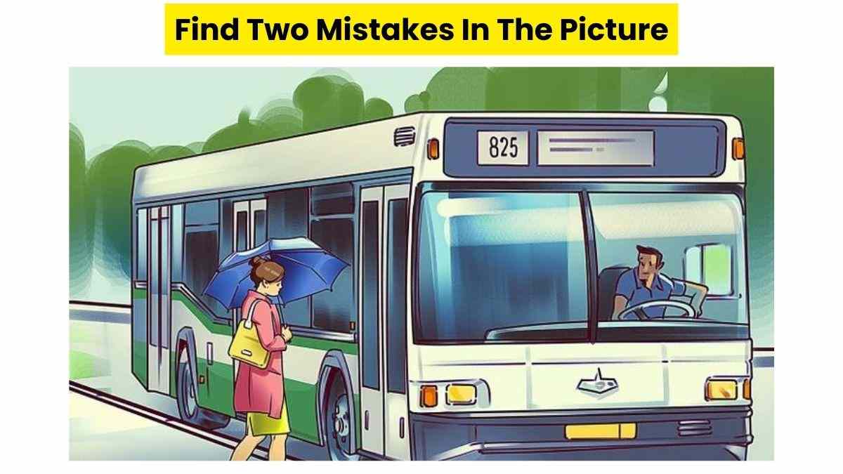 Vision Test: Only A Terrific Onlooker Can Find Two Mistakes In This Bus Stand Brain Teaser. 9 Seconds Left!