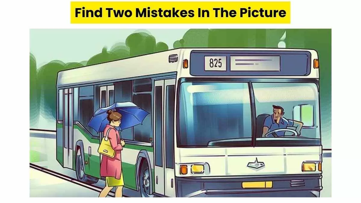 Vision Test: Only A Terrific Onlooker Can Find Two Mistakes In This Bus